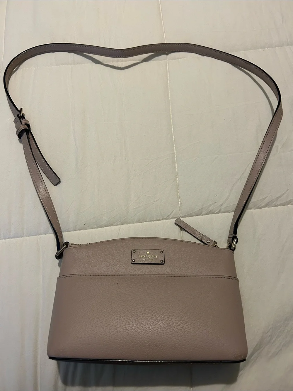 kate spade Dusty Rose Pebbled Leather Crossbody